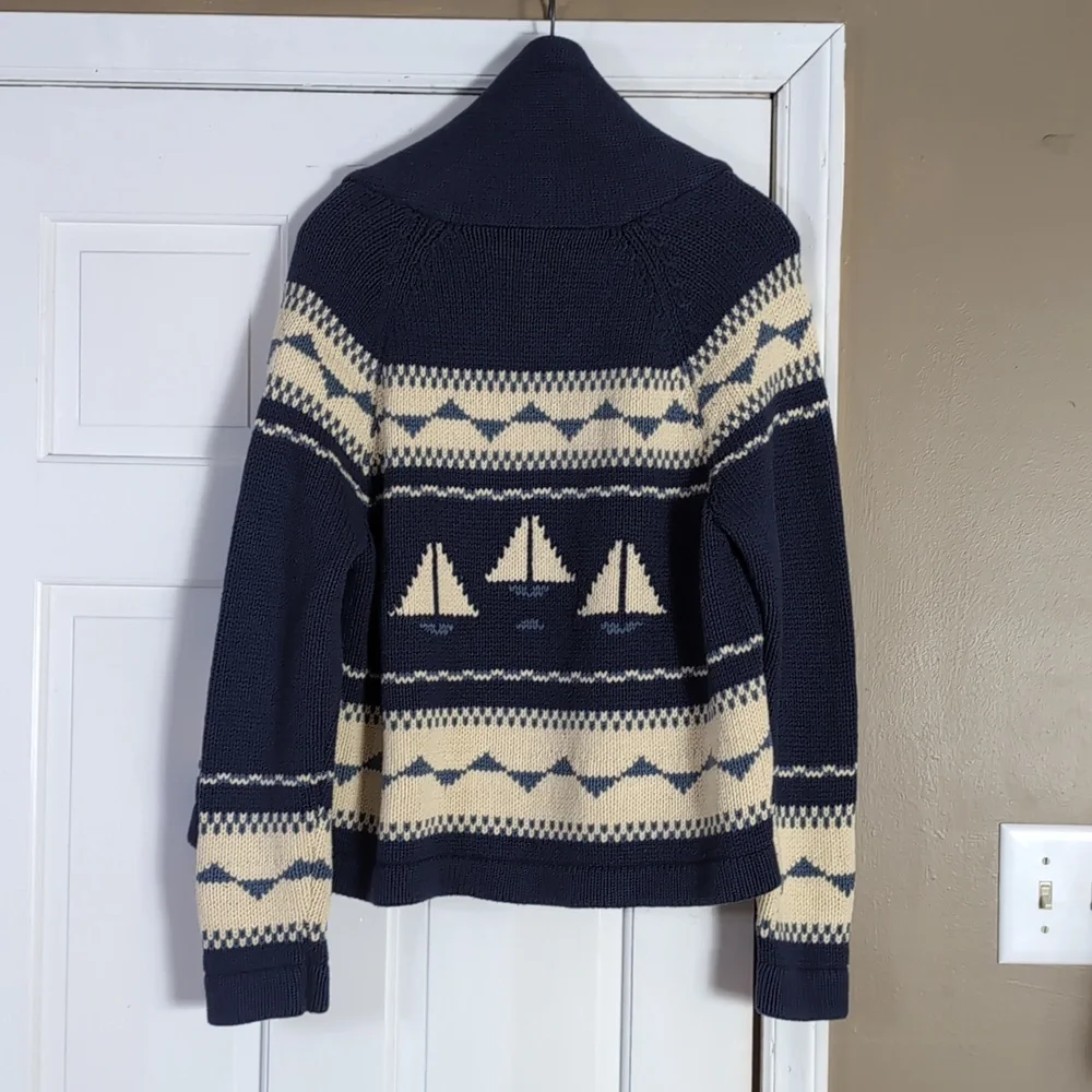 The Great Lodge Cardigan Sailboat 3 Large - Picture 7 of 12